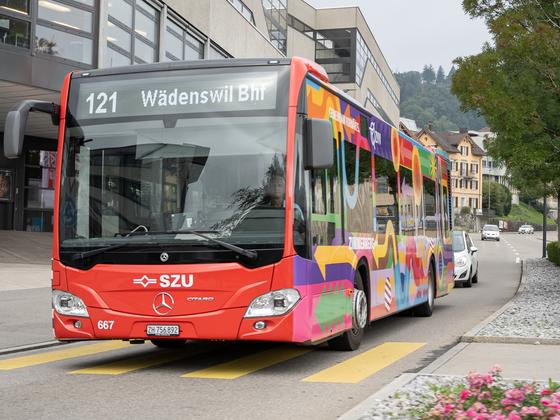 Zimmerbergbus gemeinsam vorwärts ZVV Design Wädenswil