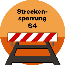 Keyvisual Streckensperrung S4