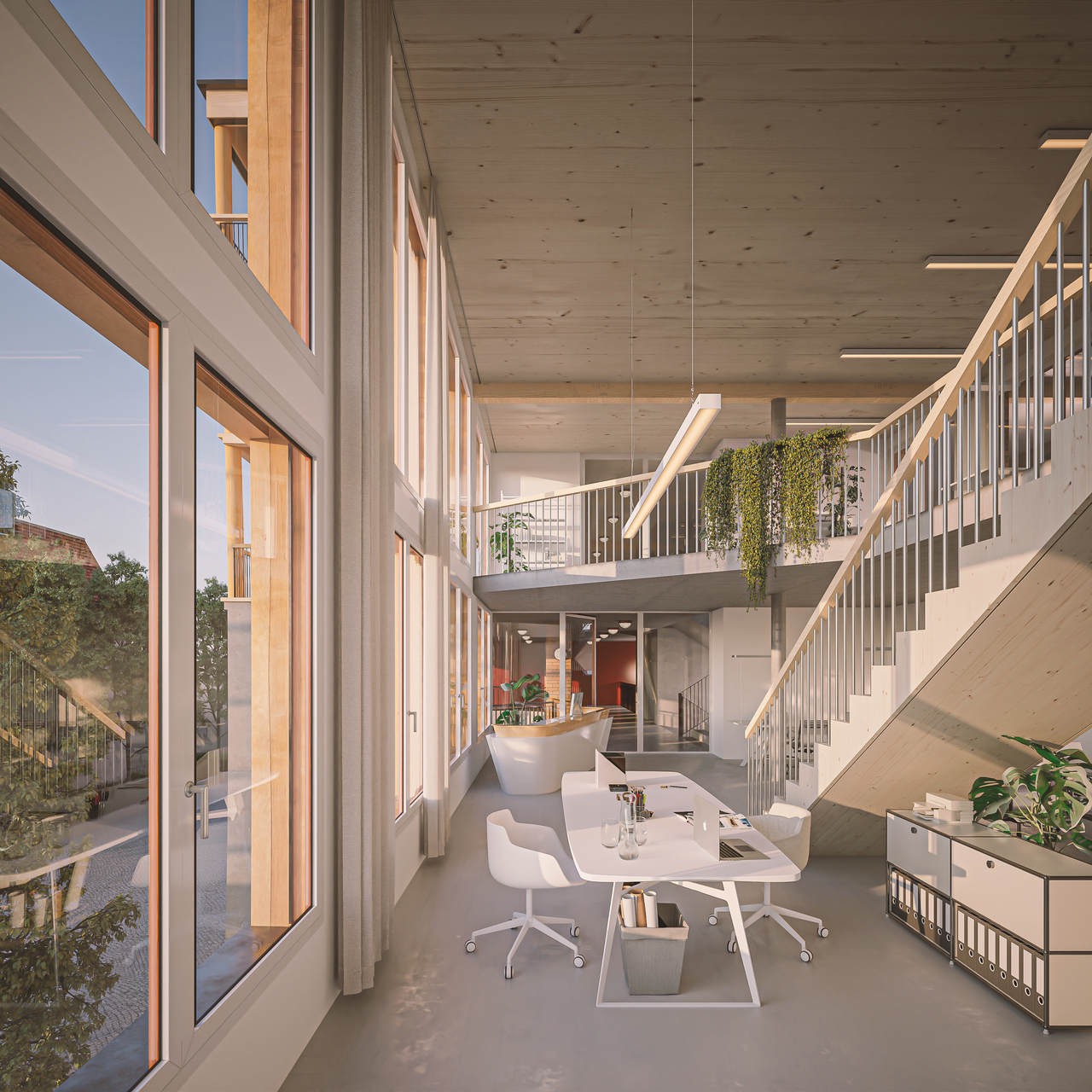 Visualisierung Bahnhof Adliswil Bürofläche