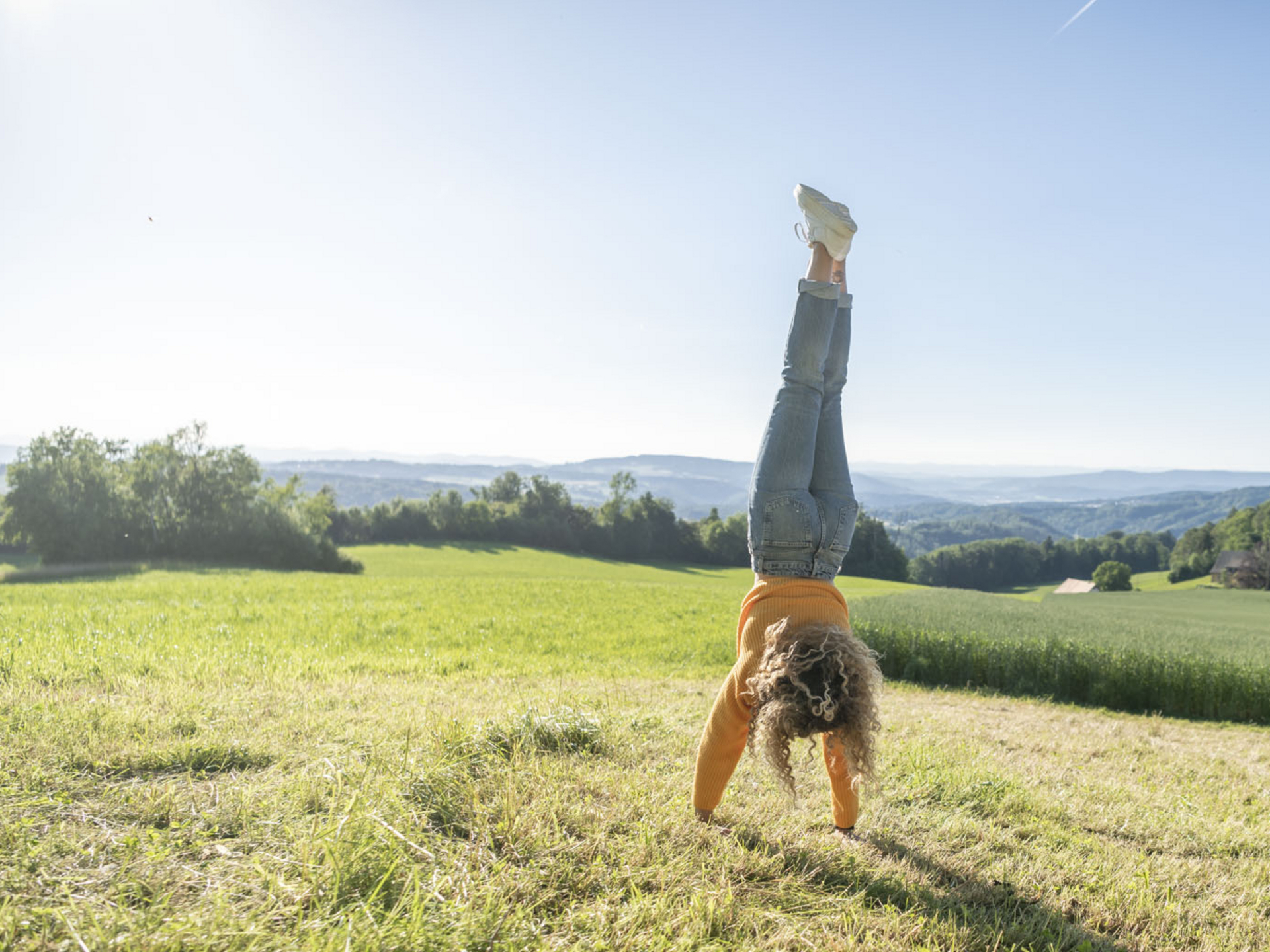 Outdoor Yoga draussen Felsenegg