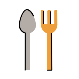 Löffel und Gabel