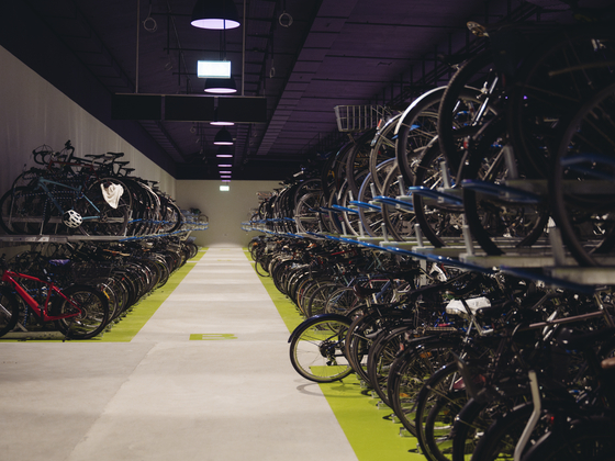 Velostation HB Zürich unterirdisch